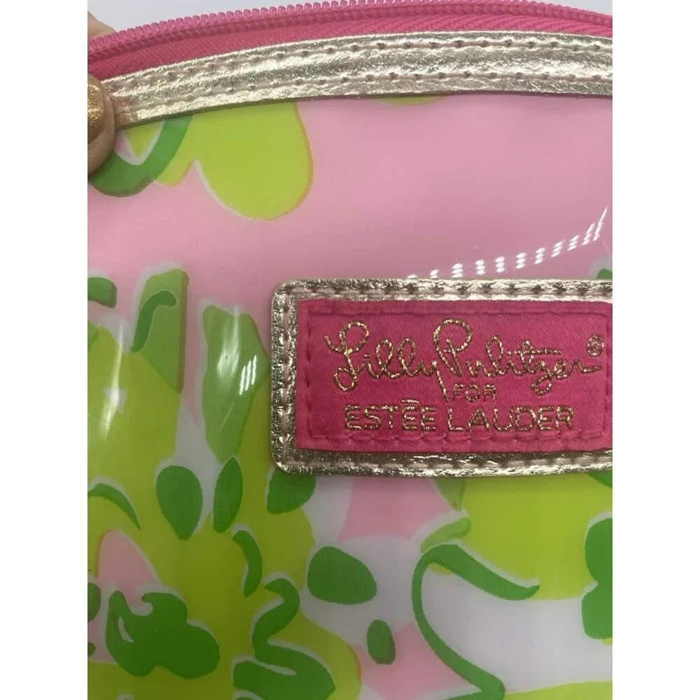 Estee Lauder Floral Cosmetic Makeup Bag by‎ Lilly Pulitzer Pouch Tote Designer
